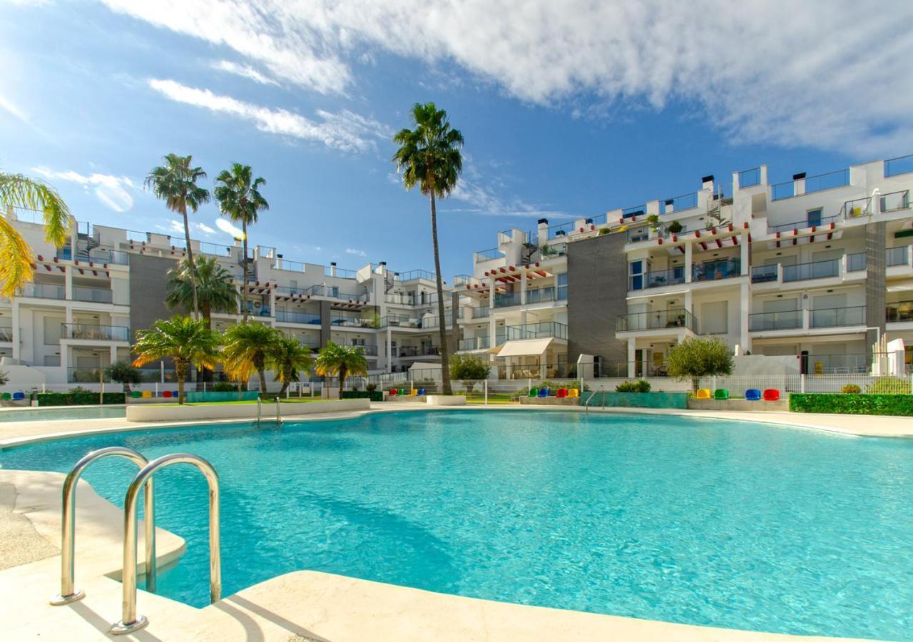 Apartamento Victoria Playa III Con Una Gran Terraza Denia Exterior foto