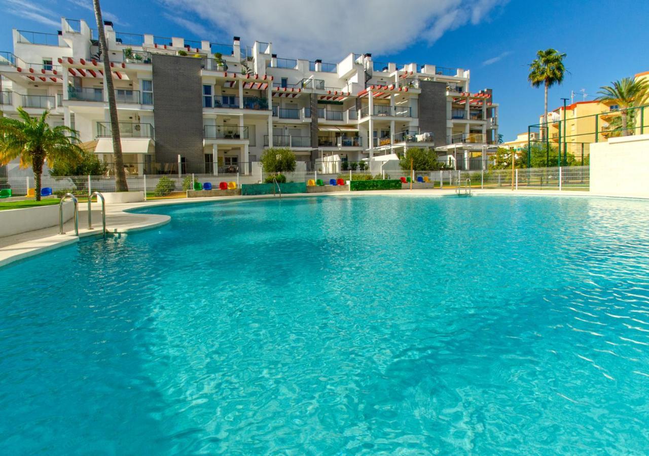 Apartamento Victoria Playa III Con Una Gran Terraza Denia Exterior foto