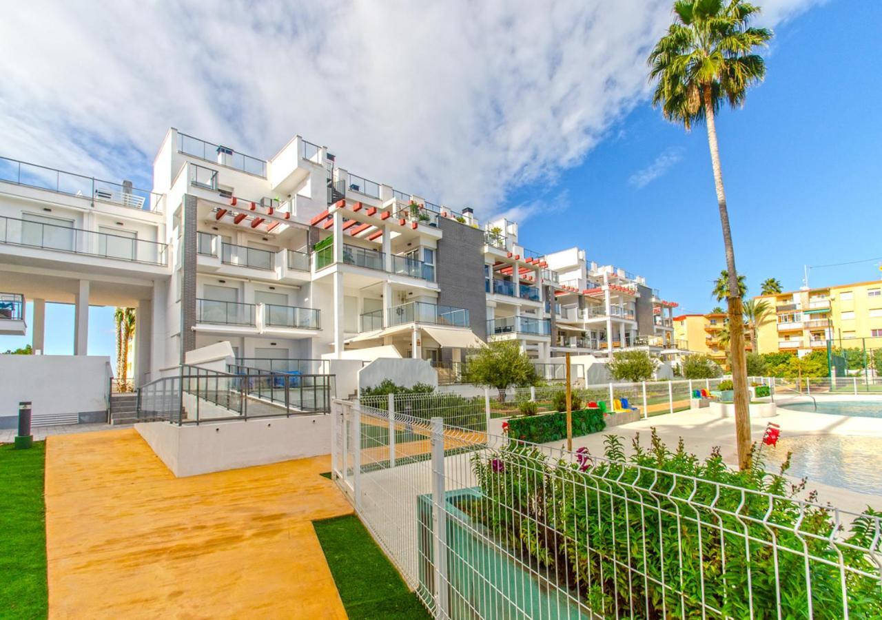 Apartamento Victoria Playa III Con Una Gran Terraza Denia Exterior foto
