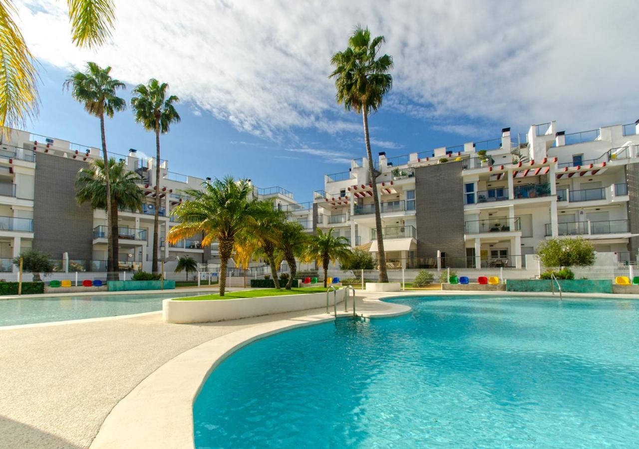 Apartamento Victoria Playa III Con Una Gran Terraza Denia Exterior foto