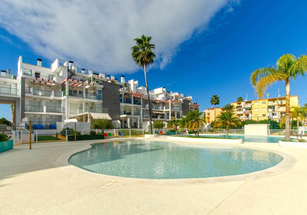 Apartamento Victoria Playa III Con Una Gran Terraza Denia Exterior foto
